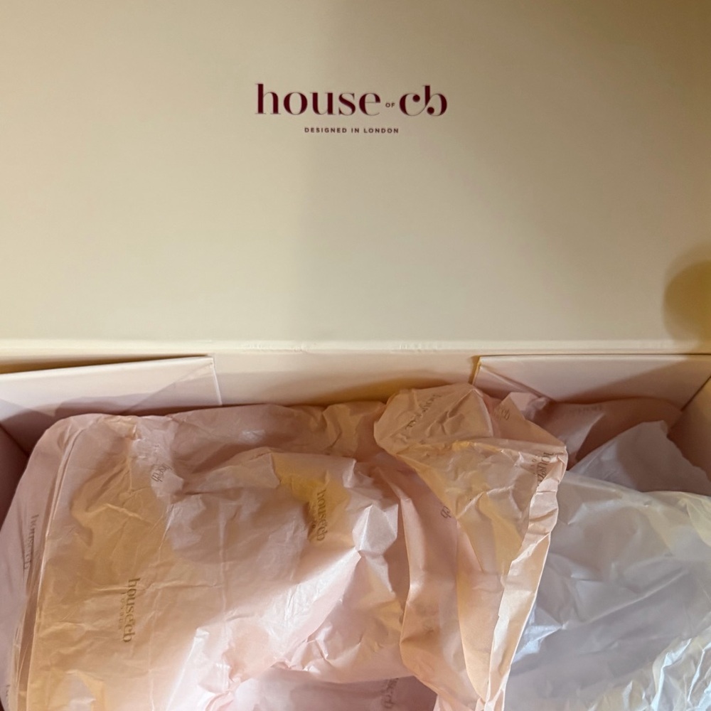 House of CB Dusty Pink Strapless Tulle Midi Dress - Picture 7 of 10